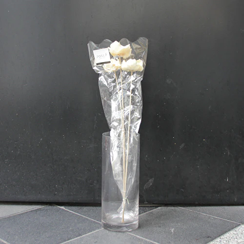 	ココフラワー３本（白）	